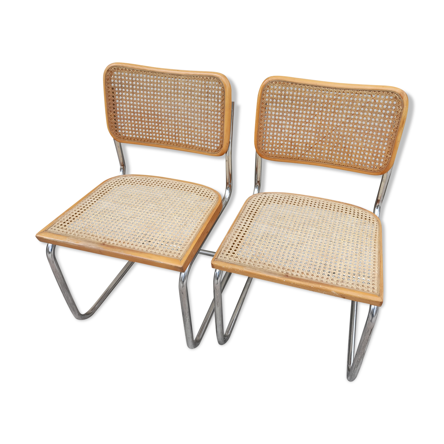 Pair of chairs B32 Marcel Breuer italy