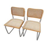 Pair of chairs B32 Marcel Breuer italy