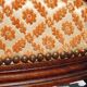 Banquette ancienne tissu velours