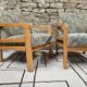 Paire de fauteuil chauffeuse 1970 vintage
