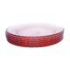 6 assiettes à dessert verre rose arcoroc