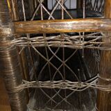 Vintage rattan shelf