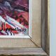 Mid 20th Century "Flower Jar" Swedish Modernist Still Life Oil Painting, Framed