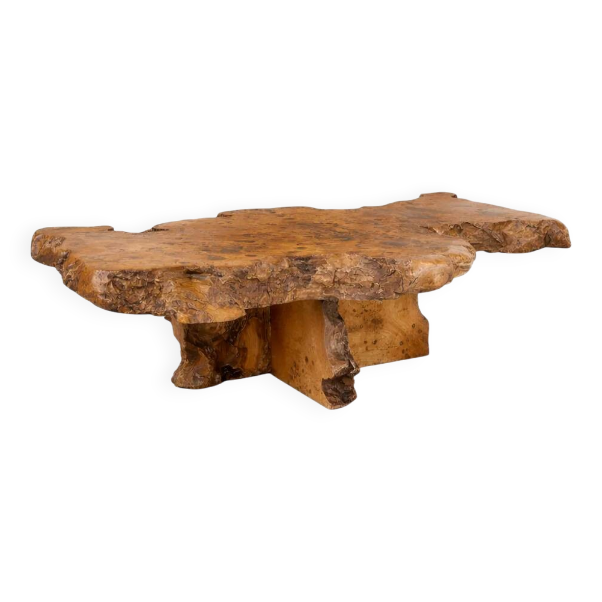 1950s walnut coffee table.