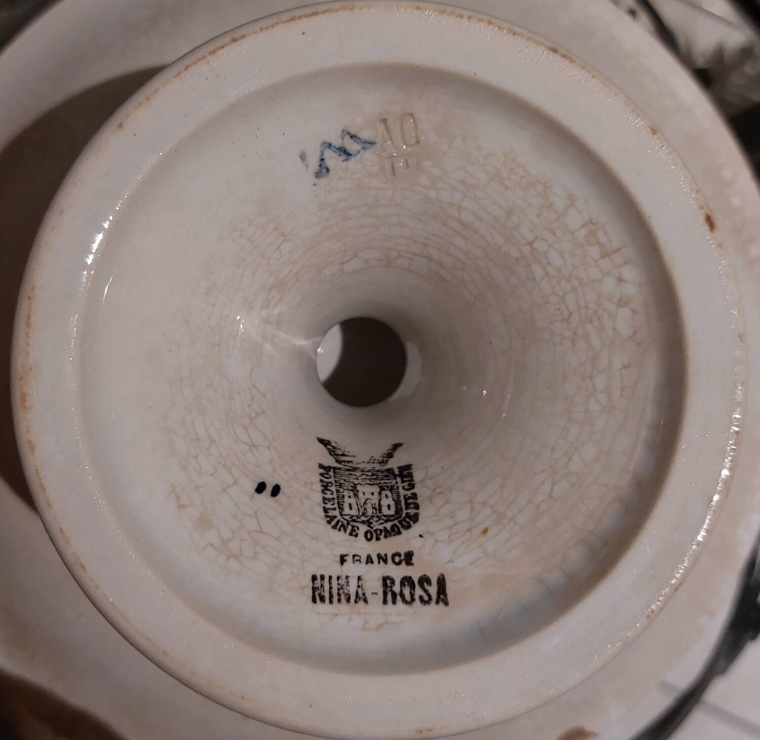 Gien earthenware compote bowl