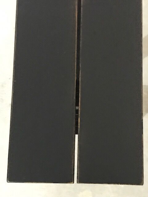 Black patinated bench