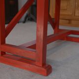 1950's industrial beech workshop workbench