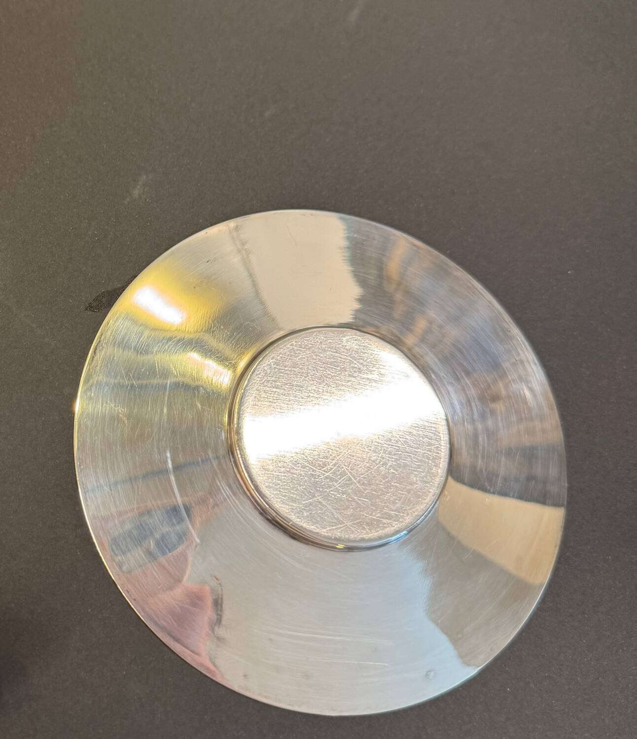 Silver-plated egg cup