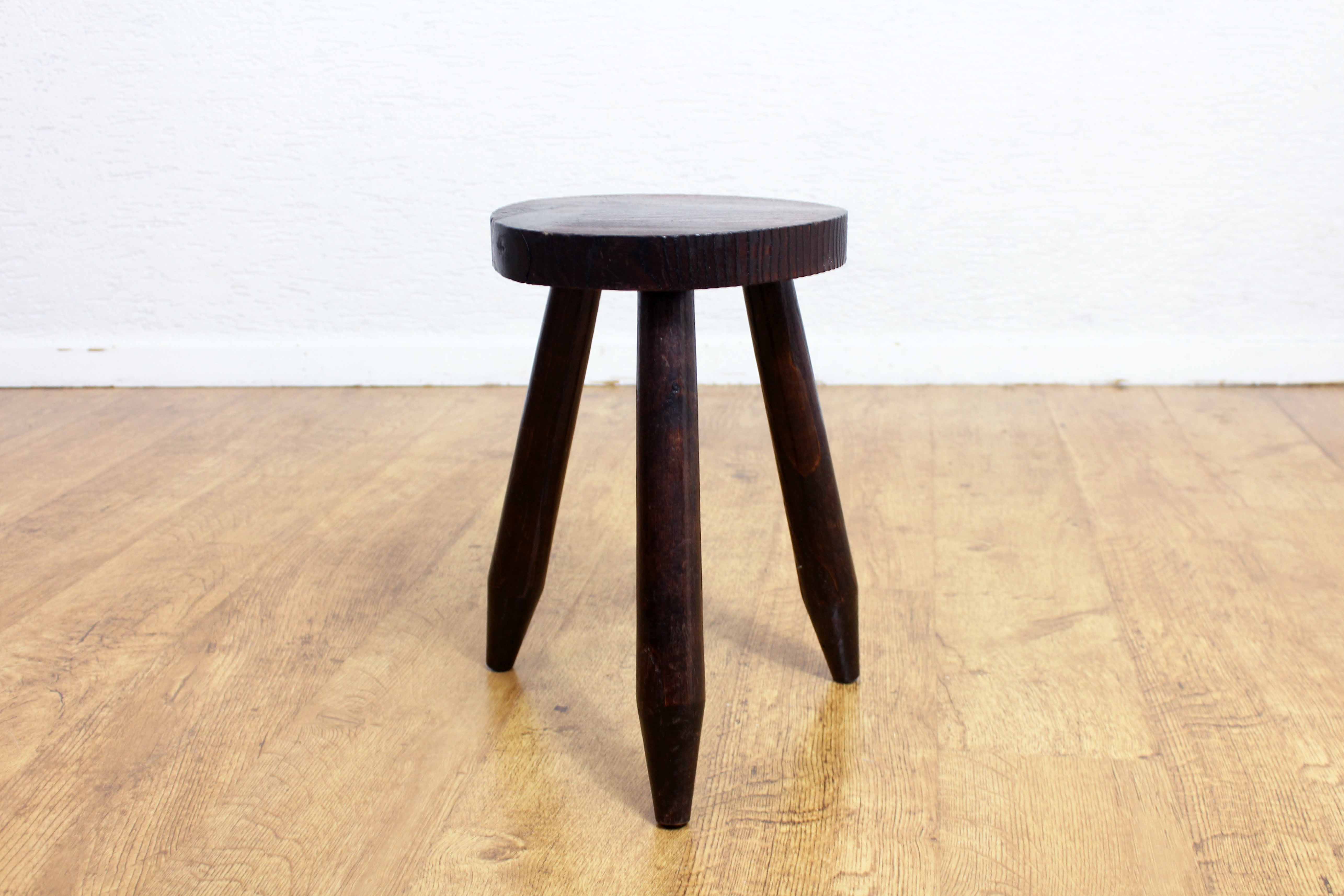 Old solid wood stool