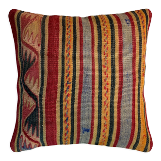 Housse de coussin en kilim turc 40 x 40 cm