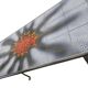 Vintage space age coffee table with chrome frame