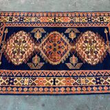 Vintage Kamseh Rug 190x137 cm, medium, Tribal oriental Carpet truly Shabby Chic