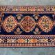 Vintage Kamseh Rug 190x137 cm, medium, Tribal oriental Carpet truly Shabby Chic
