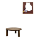 Modernist tripod coffee table in solid oak, DLG Perriand, Chapo, years.