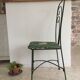 Chaise de jardin vintage en fer forgé