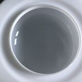 Vintage white half globe ceiling light