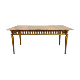 Marble and brass coffee table