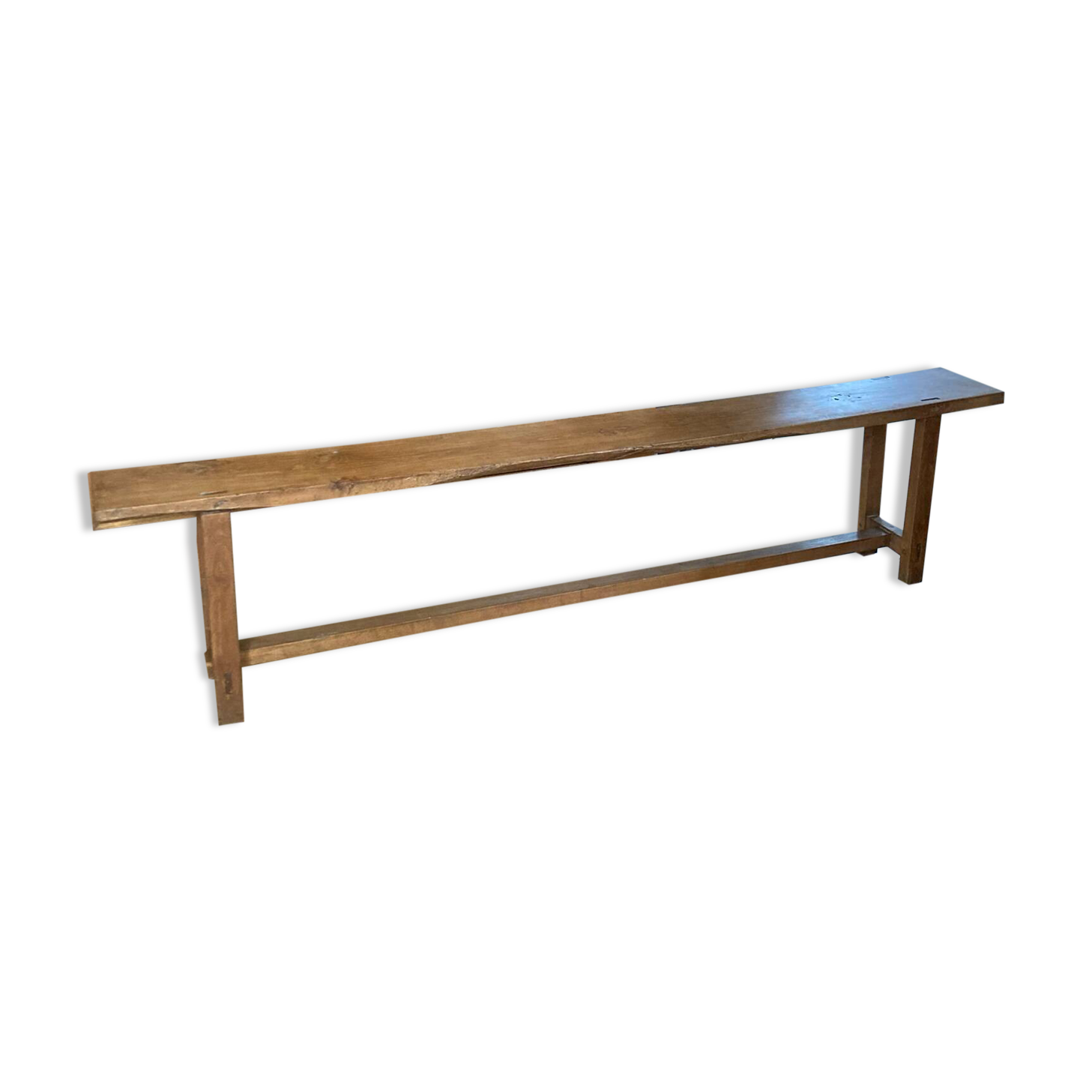 Large 19th century church bench