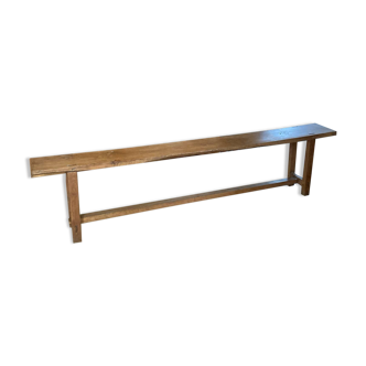 Large 19th century church bench