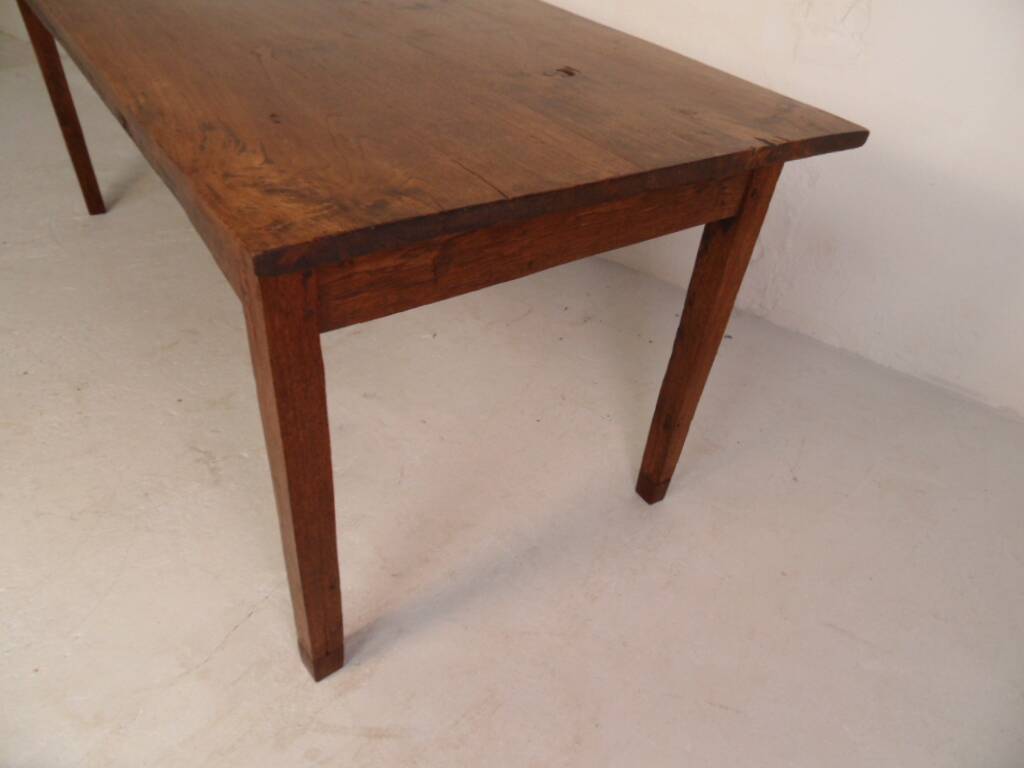 Antique oak French dining table