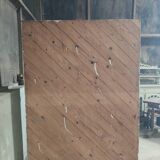 Weathered wooden locker
