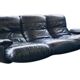 Vintage Scandinavian leather sofa, midcentury leather sofa