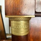 EMPIRE style mahogany secretary with detached columns