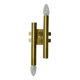 Tubular wall lamp by Maison Sciolari, 2 lights, Italy, 1970