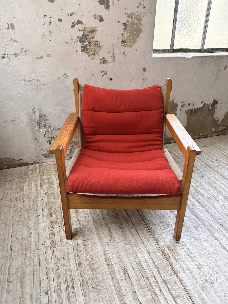 Safari chair in pine by Rold Rastad and Adolf Relling, 1960.