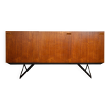 Scandinavian teak and metal sideboard