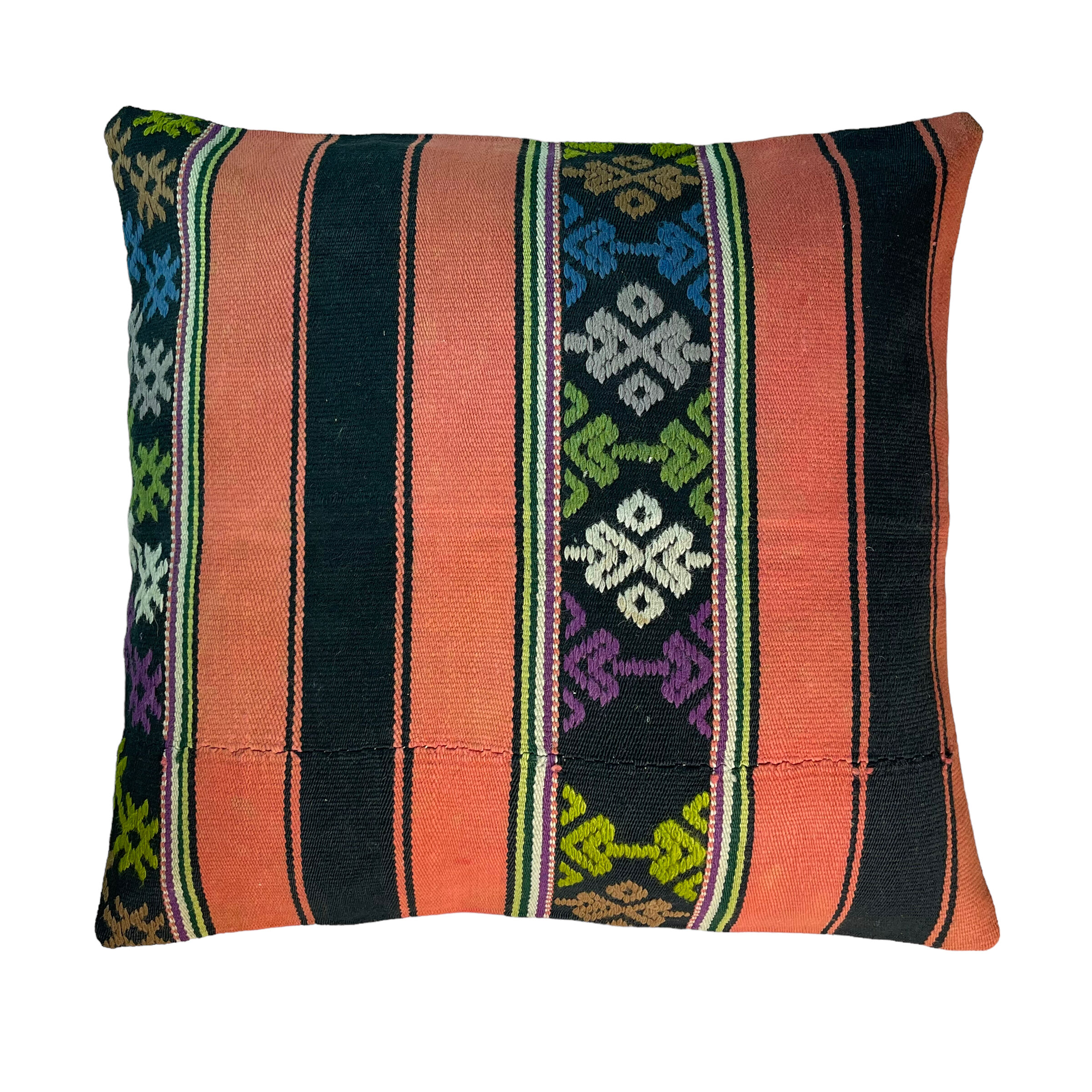 Vintage turkish kilim cushion cover