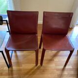 2 chairs model 412 Mario Bellini