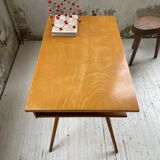 Vintage oak compass desk