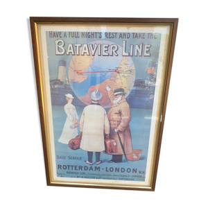 Affiche Batavier Line ligne Londres