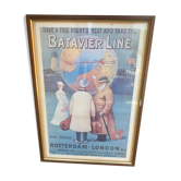 Batavier Line line poster London Rotterdam
