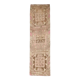 3x12 brown & beige vintage runner rug 100x360cm