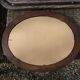 Oval wooden frame and 47.5 cm window