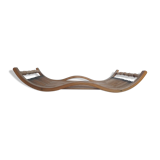 Wooden and bamboo tray