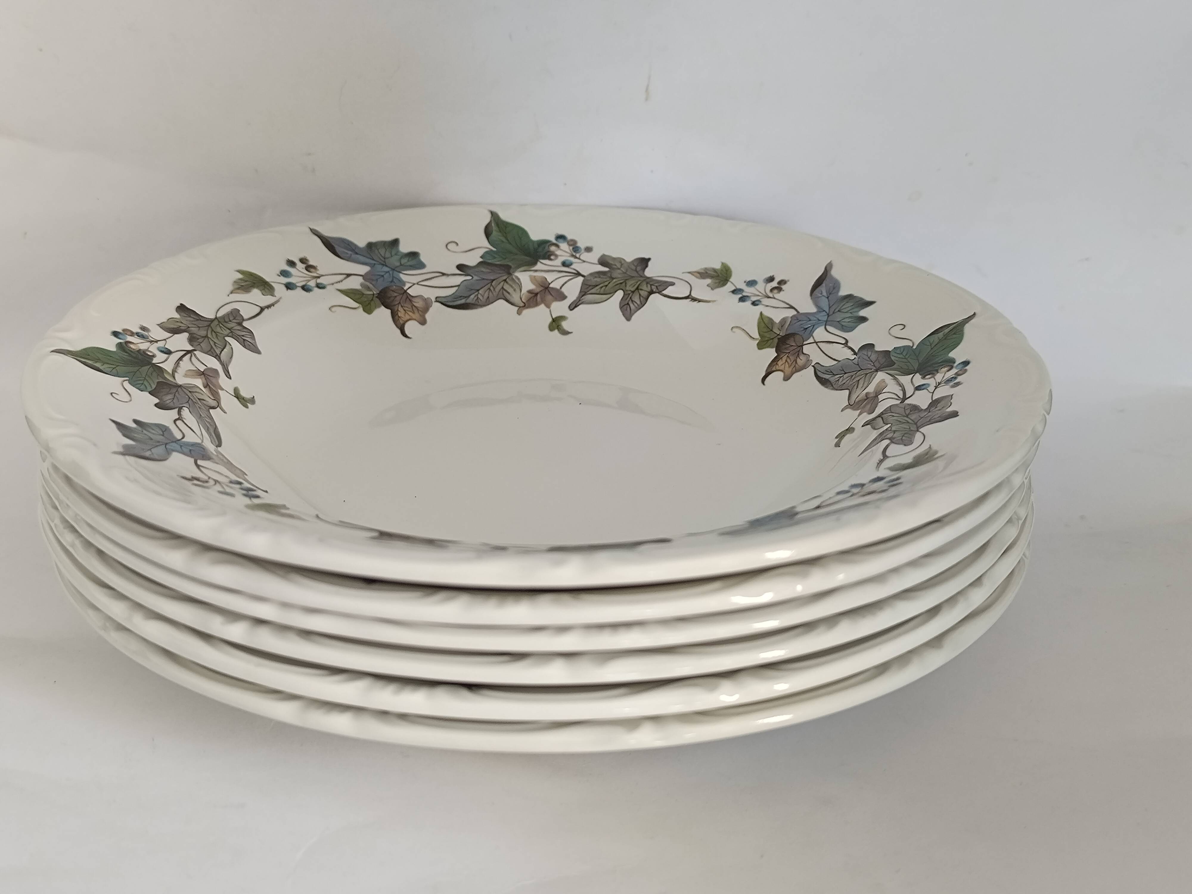 Royal China Vigo porcelain soup plates