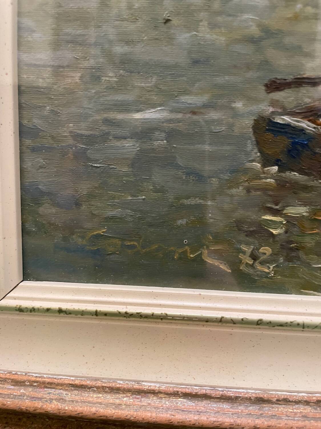 Animated marine landscape painting 20th century