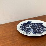 Vintage German peacock wall plate by Bjørn Wiinblad for Rosenthal, 1970s.