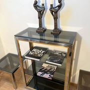 Side tables and display cabinet Renato Zevi produced by Romeo Rega.