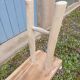 Small bench in raw solid wood