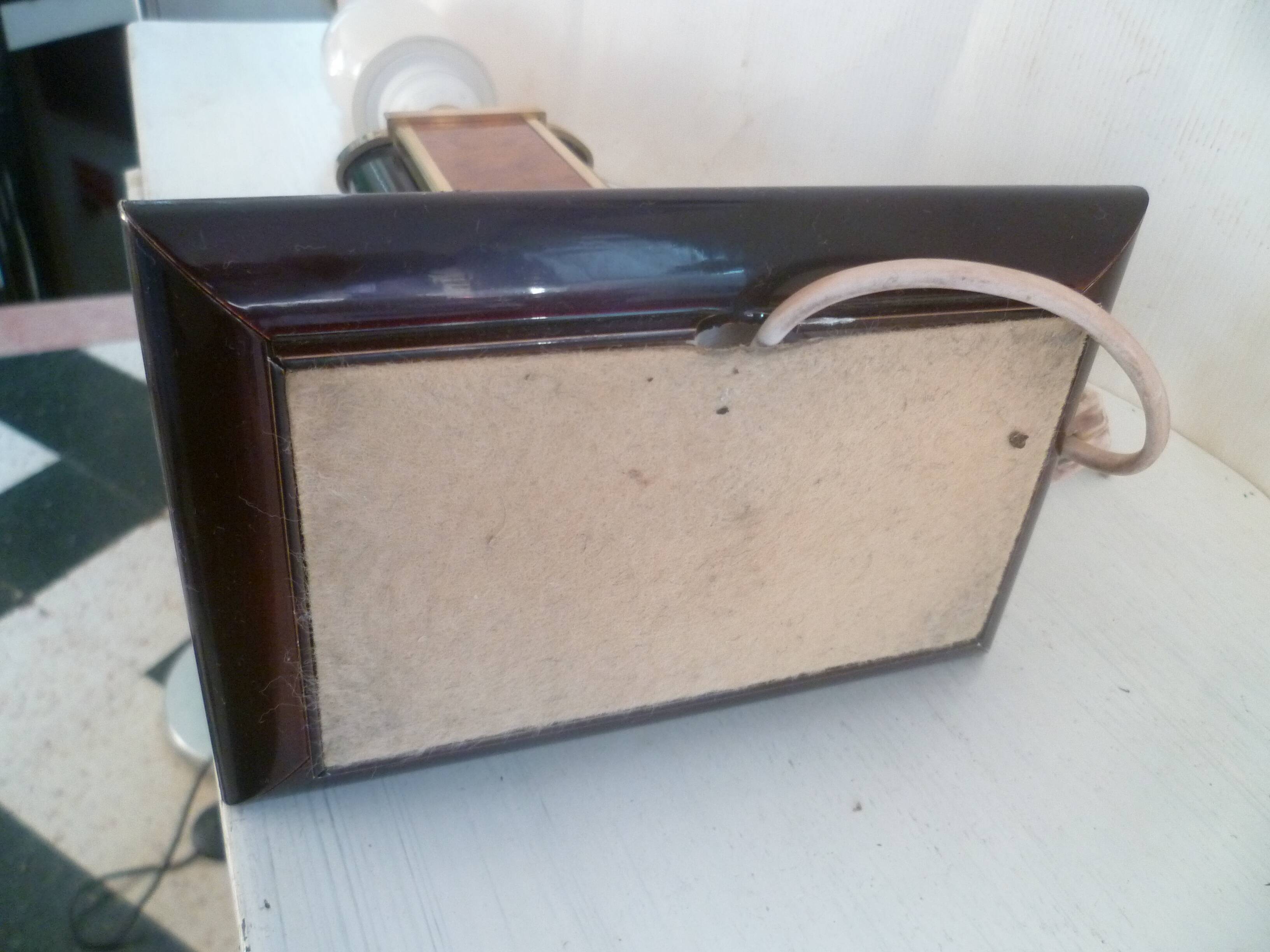 Vintage table/desk lamp base design aldo tura? 80's amboyna burl