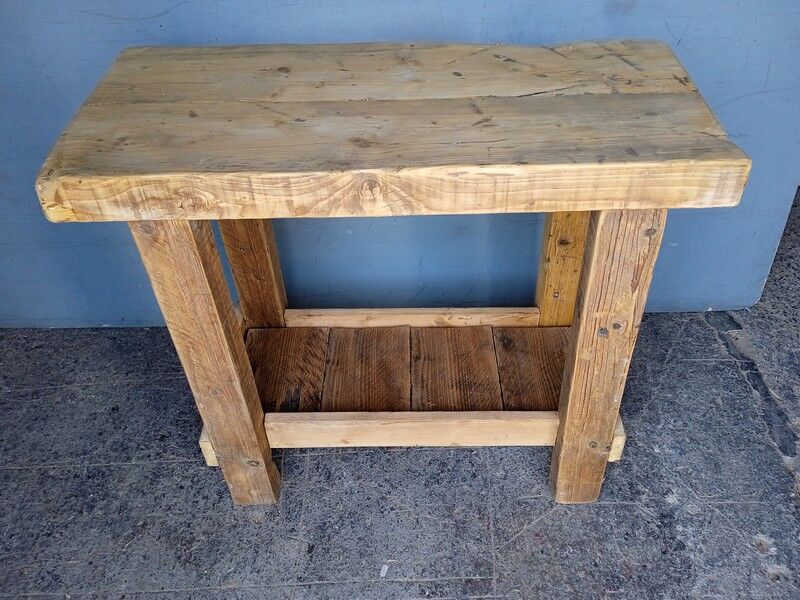 Solid wood work table