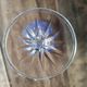 Set of 11 champagne flutes in colored glass 3 colors starry foot
