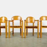 Vintage pine dining chairs by Rainer Daumiller for Hirtshals Sawmill, Denmark 70s