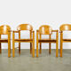Vintage pine dining chairs by Rainer Daumiller for Hirtshals Sawmill, Denmark 70s
