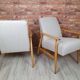 Une paire de fauteuils rénovés "LIS", Fox, Pologne années 1960