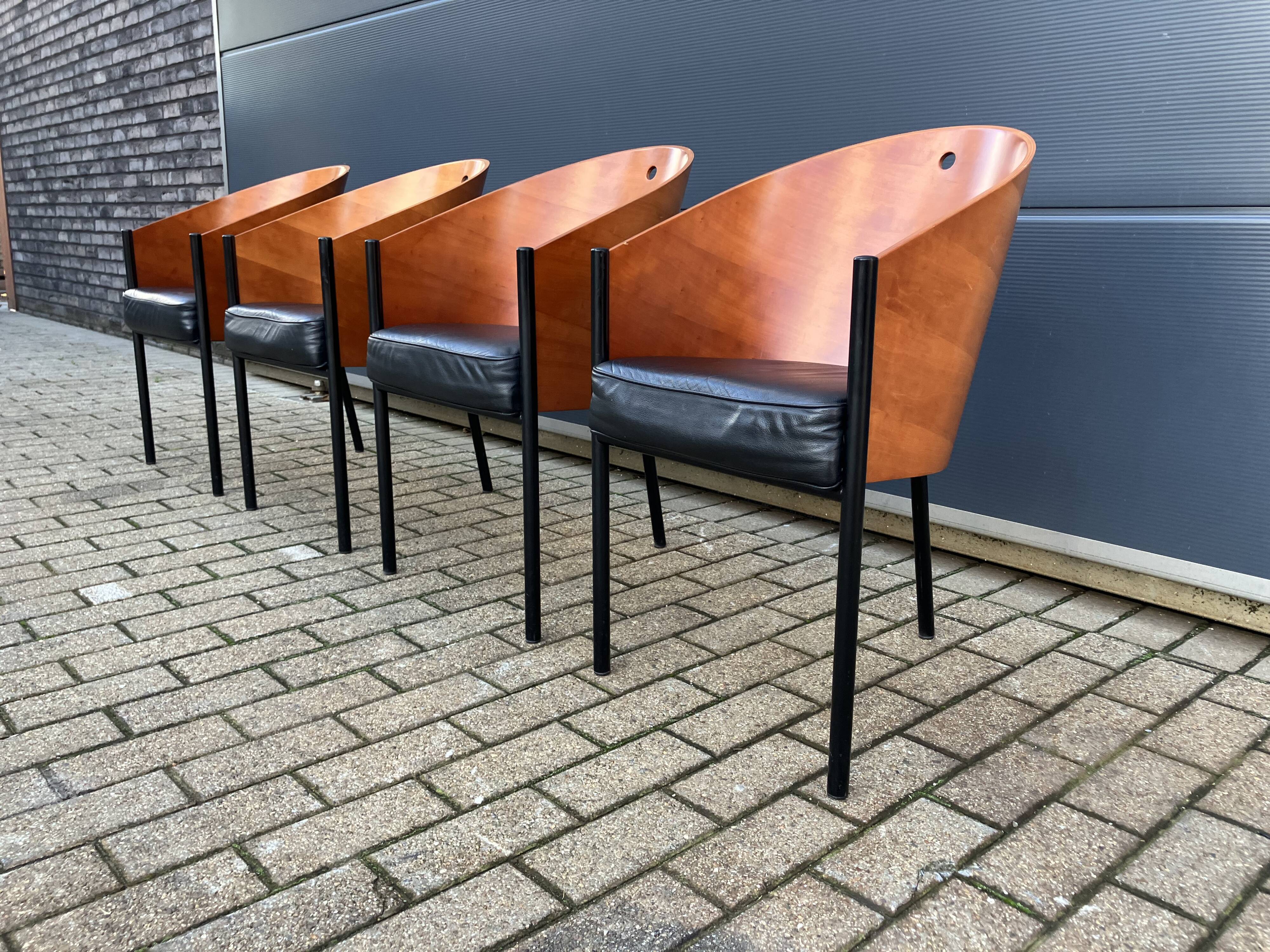 4x originaux chaises Costes Philippe Starck Aleph Driade